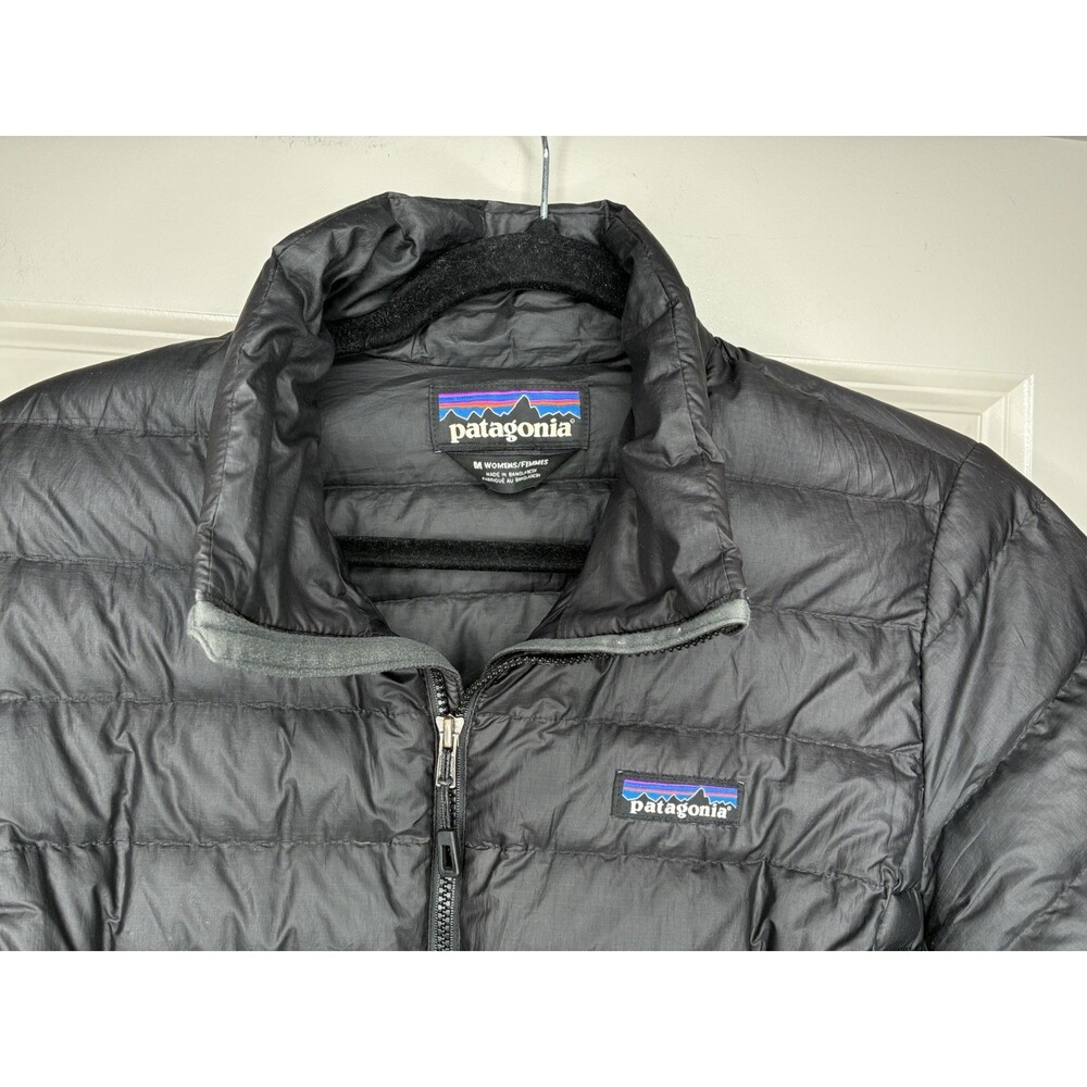 Patagonia Women’s Down Sweater in Black Puffer Coat Size Medium - Picture 4 of 11